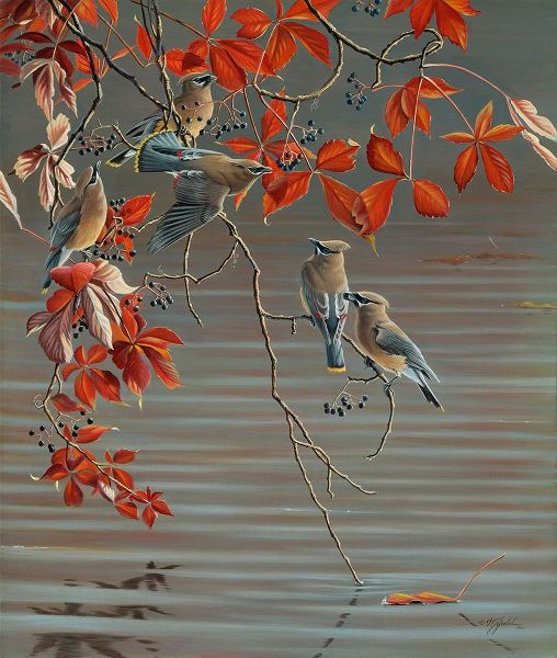 Goebel, Wilhelm 아티스트의 Autumn Harvest - Cedar Waxwing작품입니다.