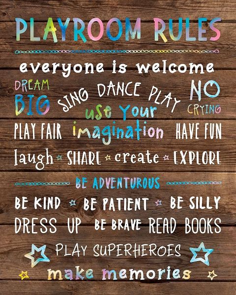 Playroom Rules