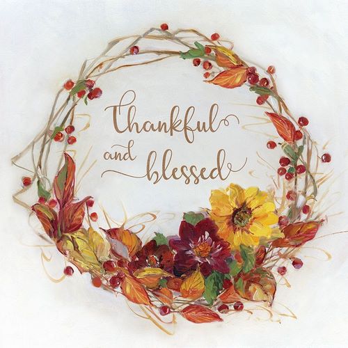 Thankful and Blessed Harvest Wreath