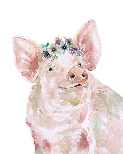 Flower Crown Pig