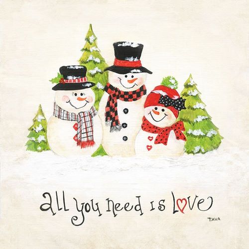 All You Need is Love Snowman