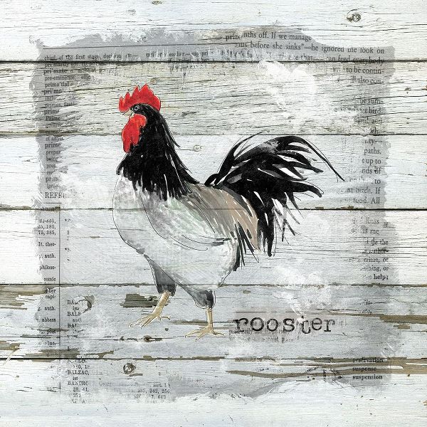 Farmhouse Collage Rooster