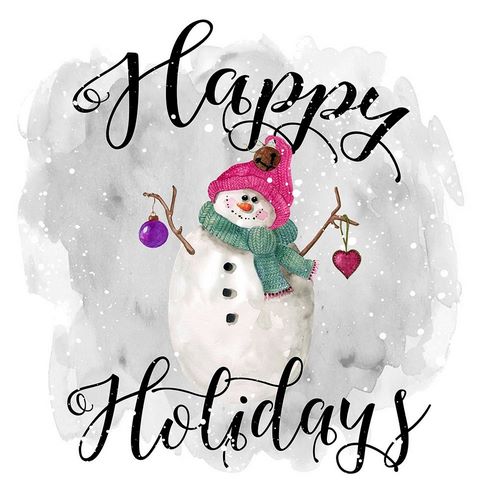 Snowman Happy Holidays