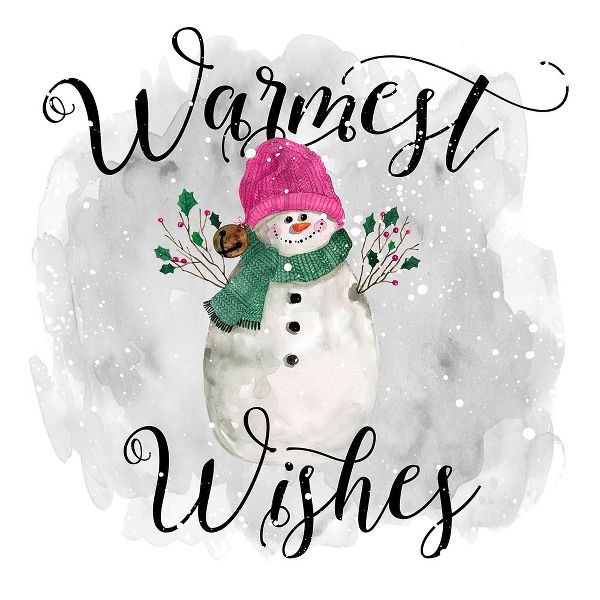 Snowman Warmest Wishes