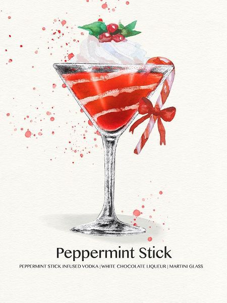 Jill, Susan 아티스트의 Peppermint Stick Cocktail 작품