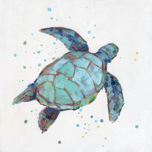 Bubbly Blue Turtle I
