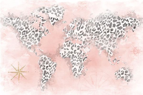 Carpentieri, Natalie 아티스트의 Pink Cheetah Map작품입니다.