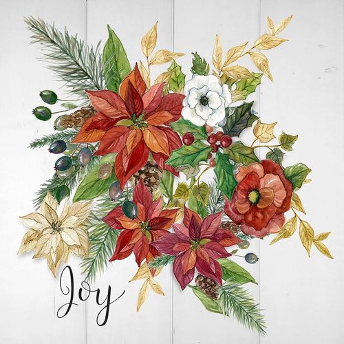 Finn, Livi 아티스트의 Holiday Poinsettia Joy 작품