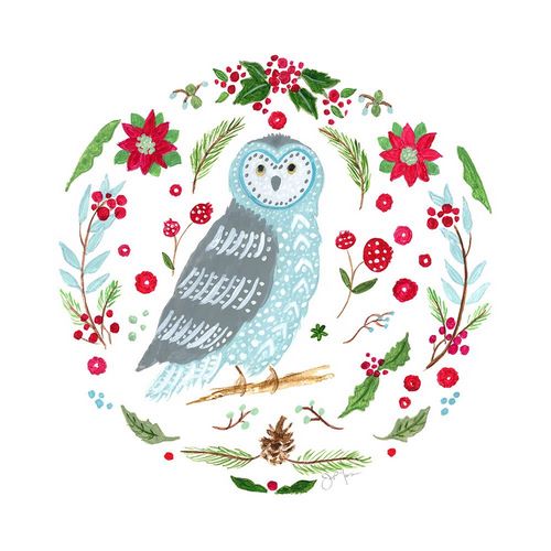 Tava Studios 아티스트의 Christmas Folk Owl작품입니다.