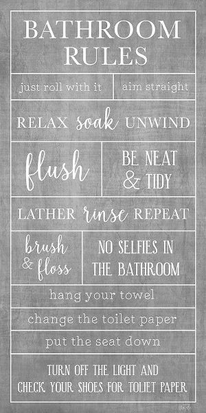 Carpentieri, Natalie 아티스트의 Rules of the Bathroom작품입니다.