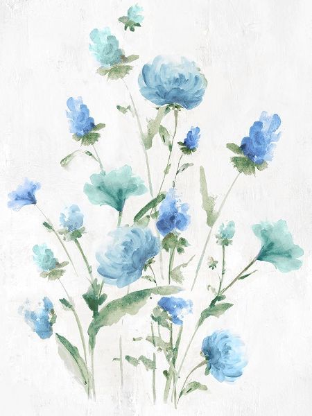 Tinted Blue Petals I