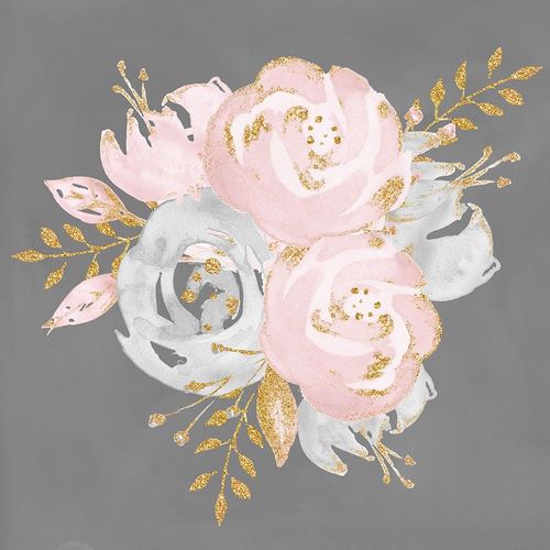 Floral Bouquet On Gray