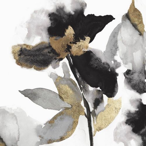 Black Petals Gold Leaves II