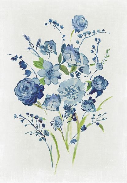 Jensen, Asia 아티스트의 Blue Florals II 작품
