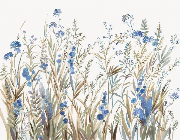 Jensen, Asia 아티스트의 Field of Wild Blue Flowers  작품