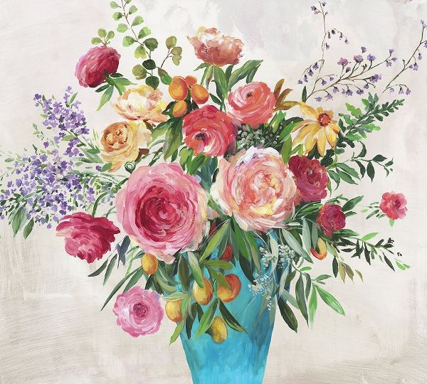 Jensen, Asia 아티스트의 Blue Vase Florals  작품