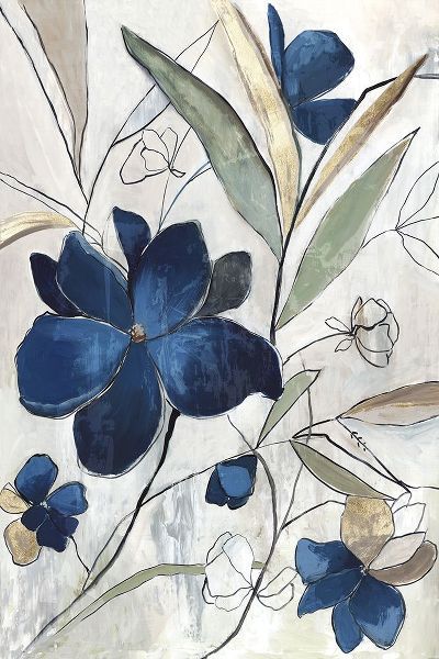 Jensen, Asia 아티스트의 Modern Blue Floral I작품입니다.