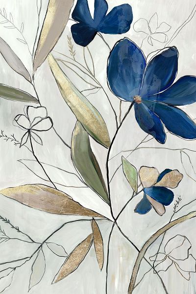 Jensen, Asia 아티스트의 Modern Blue Floral II작품입니다.
