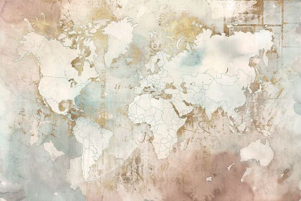 Blushing World Map