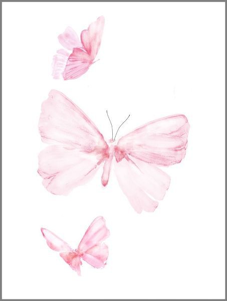 Pink Butterflys I