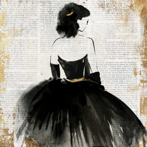 Lady in Black Dress