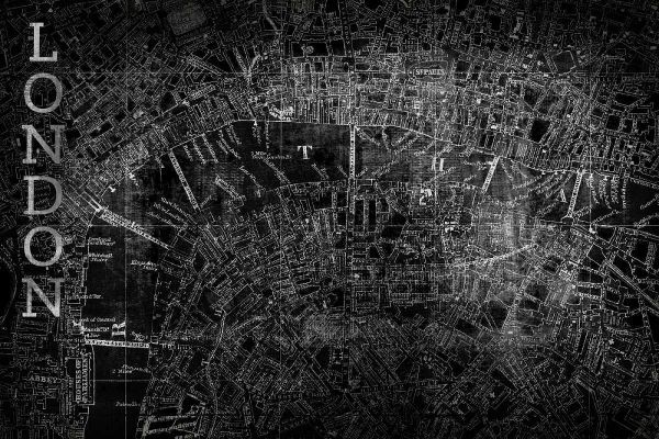 Map London Black