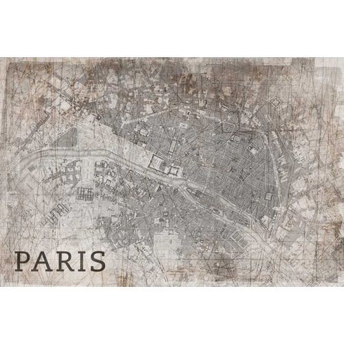 Map Paris White
