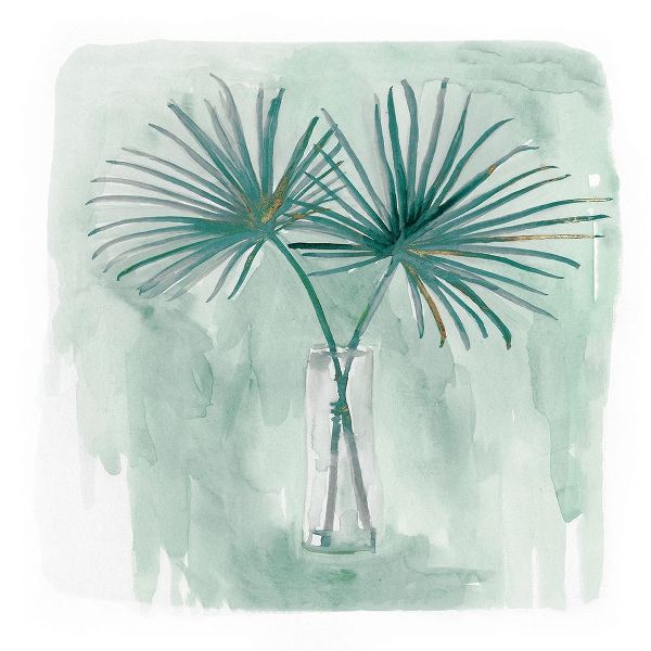 Green Tropical Vase II혻