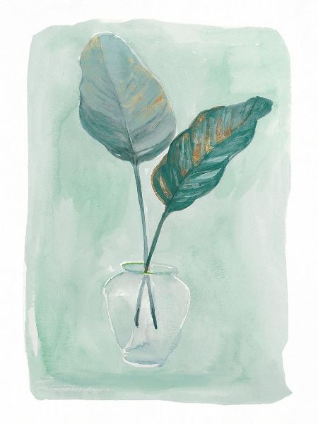 Green Tropical Vase IV