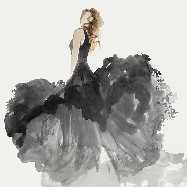 Wilson, Aimee 아티스트의 Woman in Black Dress II 작품입니다.