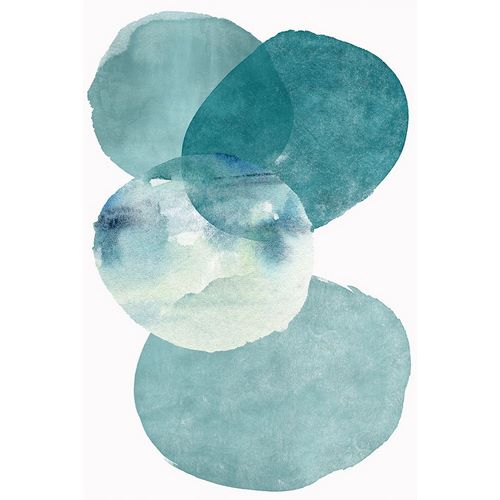 Zalewski, Christine 아티스트의 Pools of Ocean Blue Watercolor Abstract II 작품입니다.