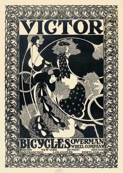 Victor Bicycles - vertical - monochrome