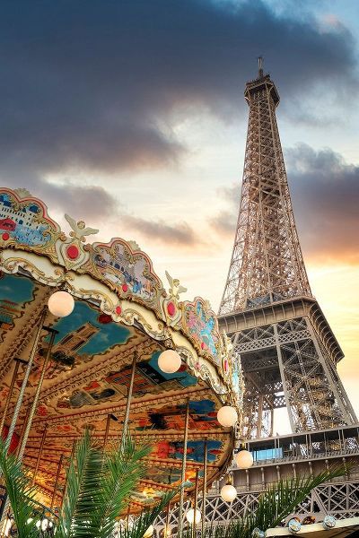 Eiffel Tower and Carousel II