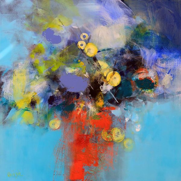 Quinzin, Marianne 아티스트의 Blue and Yellow Flowers작품입니다.