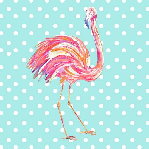 Flamingo with Dots