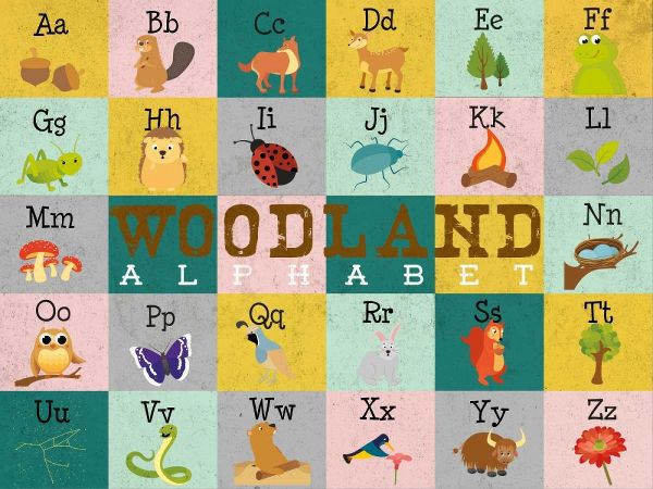 Woodland Alphabet (horizontal)