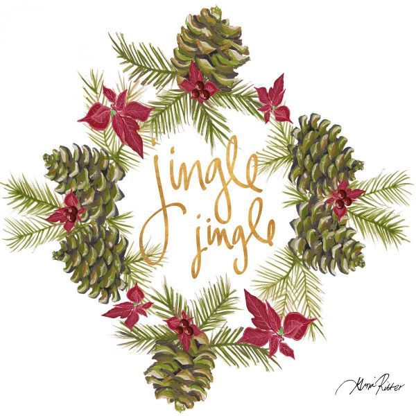 Pine Cone Christmas Wreath III