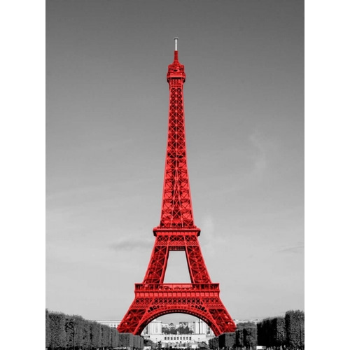 Paris in the Day in Red Border