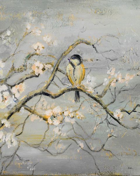 Pinto, Patricia 작가의 Gold and Gray Branch with Birds II 작품