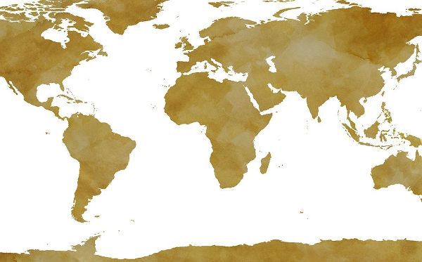 World Map Collection Gold