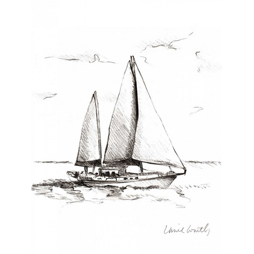 Coastal Boat Sketch II