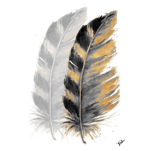 Two Watercolor Feathers