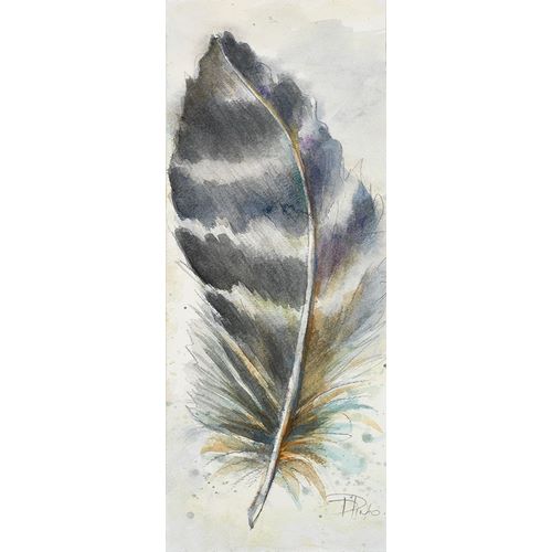 Watercolor Feather VI