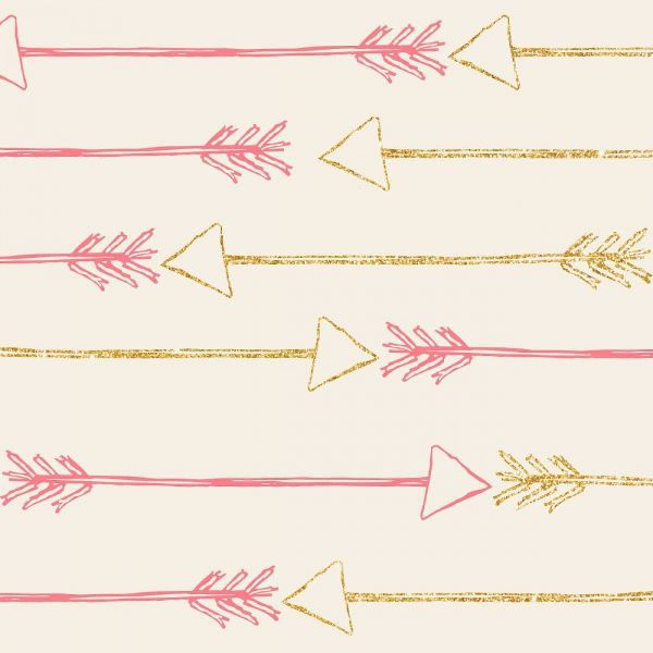Pink and Gold Arrows