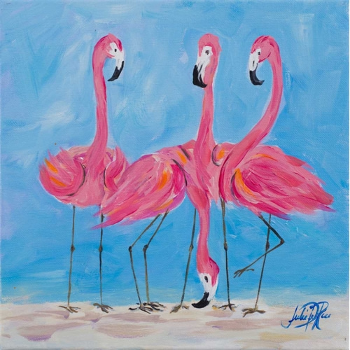 Fancy Flamingos II