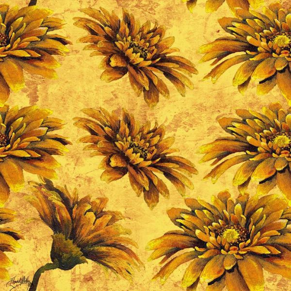 Yellow Floral Pattern I