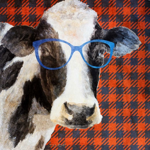 Cool Cow on Pattern