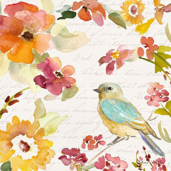 Floral Bird Script I