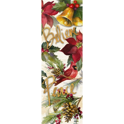 Christmas Poinsettia Panel III