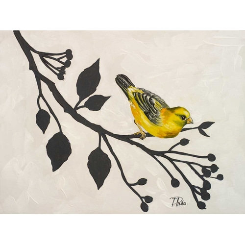 Yellow Bird On the Branch I